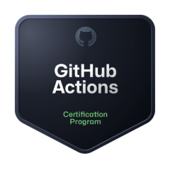 GitHub Actions Certification badge